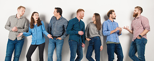 Group of people talking