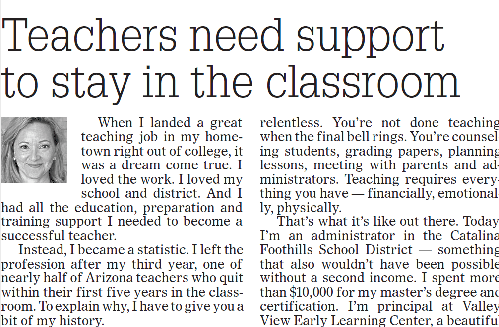Teachers need support to stay in the classroom